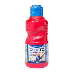Acrylic Paint Bottle GIOTTO 250 ml: Red