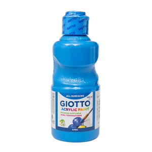 Acrylic Paint Bottle GIOTTO 250 ml: Cyan