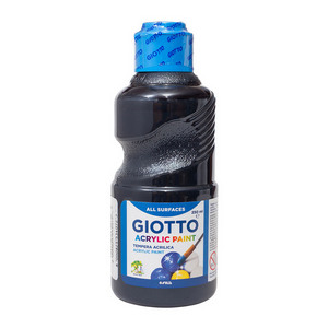 Acrylic Paint Bottle GIOTTO 250 ml: Black