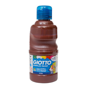 Acrylic Paint Bottle GIOTTO 250 ml: Brown