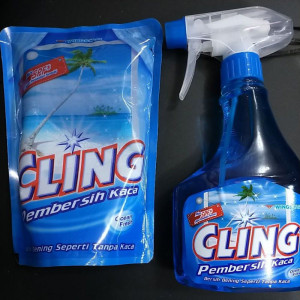 pembersih kaca merk cling