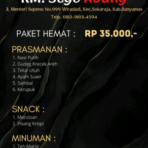 paket prasmanan gudeg krecek areh, telur utuh, ayam suwir