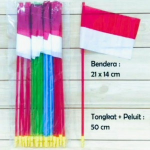 BENDERA PLASTIK INCLUDE TONGKAT