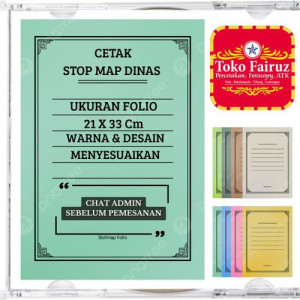 Jasa Cetak Stop Map Custom