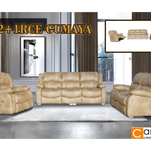 SET SOFA CANOVA TYPE  RCE GUMAYA 3.2.1 + MEJA TAMU