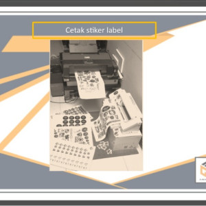 Cetak stiker label