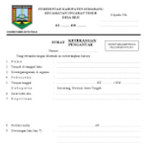 CETAK KOP SURAT DAN AMPLOP