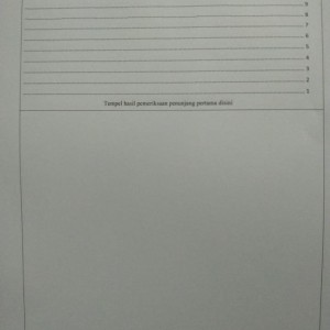 Form Penempelan Hasil Penunjang