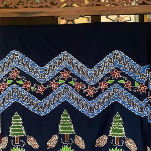 Baju batik cap semi tulis