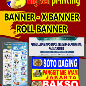 banner 400x125 cm bahan Flexy 340 gram