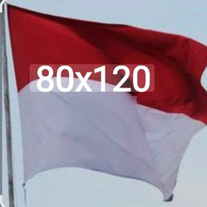 Bendera Merah Putih  Uk. 80 x 120Cm  Kain Tintron