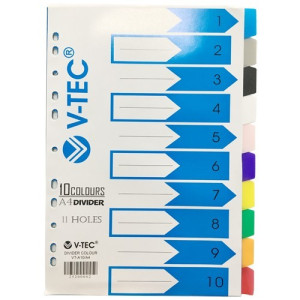 Pembatas file plastik v-tec