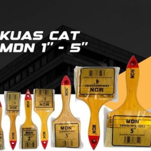 Kuas Gagang kayu, Uk. 2 inch- 3inch, Merk MDN