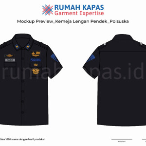 Stelan Seragam POLSUSKA (Polisi Khusus Kereta Api)