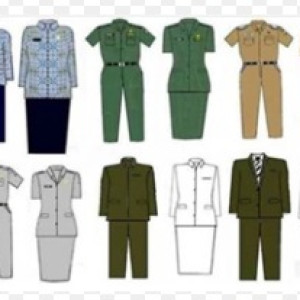 Pakaian Khaki Custom