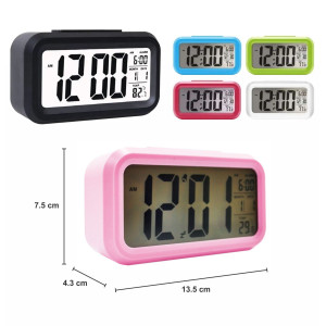 Jam Sznooze light Digital alarm clock with LED sensor cahaya BESAR