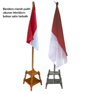 Tatakan Tiang Bendera Kayu Tanpa Merek (Kustom)