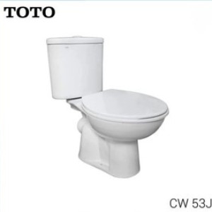 Closet duduk bahan keramik  TOTO CW53J - 6 L Single Flush