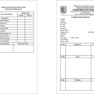 blanko resep 1/3 folio 2 muka