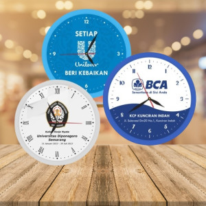 Jam Dinding Custom Foto/Logo