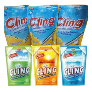 Cairan Pembersih Kaca (Cling/MrMuscle/Windex/Yuri) 425 ml