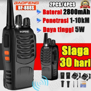 HT Baofeng 888S Walkie Talkie Jarak Jauh 10KM 2800mAh Handy Talky Portable BF 888S HT Radio