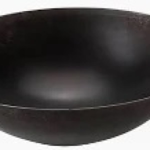kuali/wajan Baja/wok nasi goreng plat hitam baja UK 60 cm tebal best seller