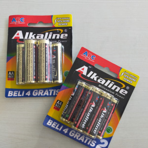 Baterai ABC Alkaline AA isi 6 pcs 1.5V