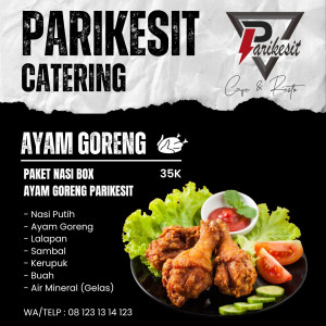 PAKET NASI BOX-  AYAM GORENG PARIKESIT
