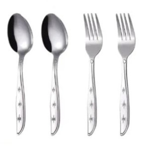 Sendok / Garpu Makan Bahan Stainless, isi 12 Pcs