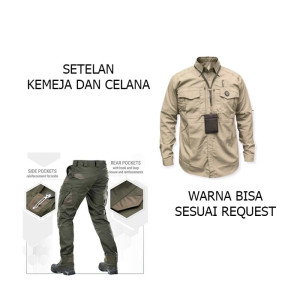 SETELAN BAJU DAN CELANA TACTICAL