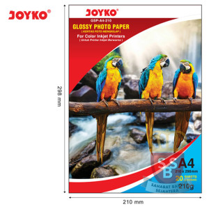 KERTAS FOTO GLOSSY JOYKO 210 GSM