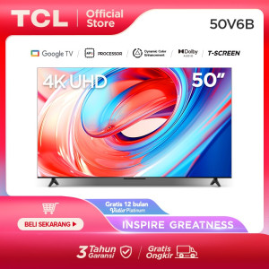 TCL 50V6B 50inch 4K UHD Google TV - T-Screen - Dolby Audio - HDR10