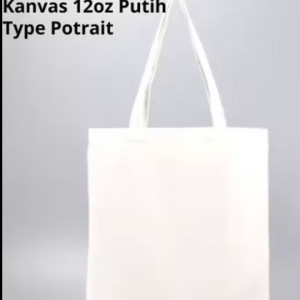 Totebag Bahan Kanvas, Uk. 30 x 40 Cm