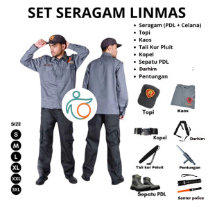 1 SET SERAGAM LINMAS Full Bordir