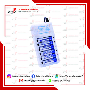 Baterai DoublePow AA Cas Isi Ulang