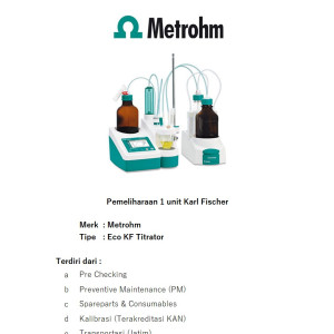 Pemeliharaan Karl Fischer - Eco KF Titrator