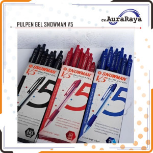 PULPEN SNOWMAN V5  0.7mm  ( 1 Pack / 12 pcs )