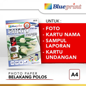 BLUEPRINT Kertas Foto Glossy A4 230 gsm Polos