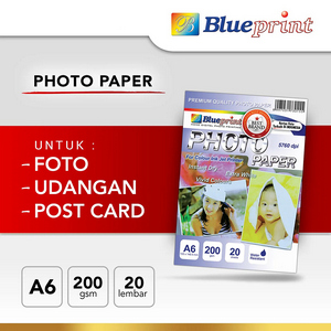 BLUEPRINT Kertas Foto Glossy A6 200 gsm