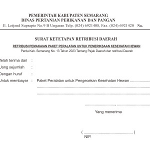 Kwitansi Ret Pemakaian Alat