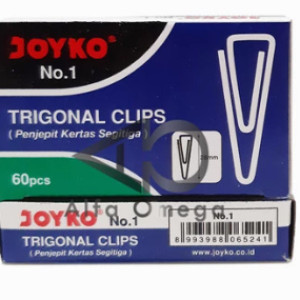 ATK Joyko Trigonal Clip Klip Penjepit Kertas Segitiga No.1 28mm