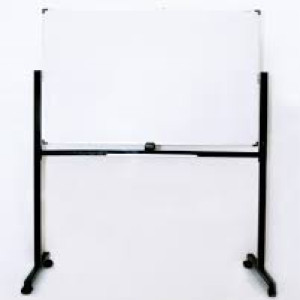 PAPAN TULIS WHITEBOARD STANDING NON MAGNETIC SINGLE FACE UKURAN 90 X 120 CM