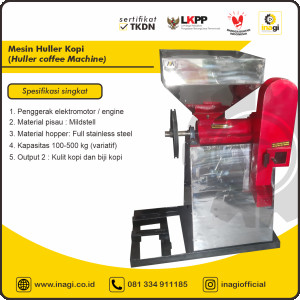 Mesin Huller kopi (pengupas biji kopi kering)
