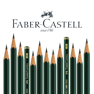 Pensil 2B 1 Box Isi 12 Pcs - Faber Castle