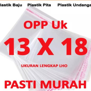 Plastik OPP Lem 13 x 18