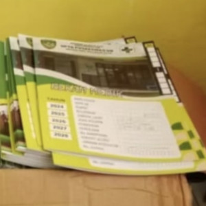 Cetak map Kertas ivory f4