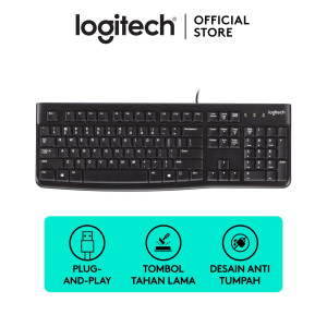 Logitech K120 Corded Keyboard untuk Computer
