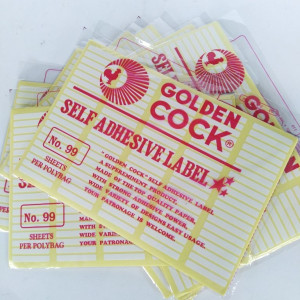Label No. 99 Golden Cock