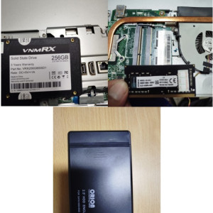 SSD 256GB + RAM DDR4 4GB + BOX + Jasa Pasang / Service